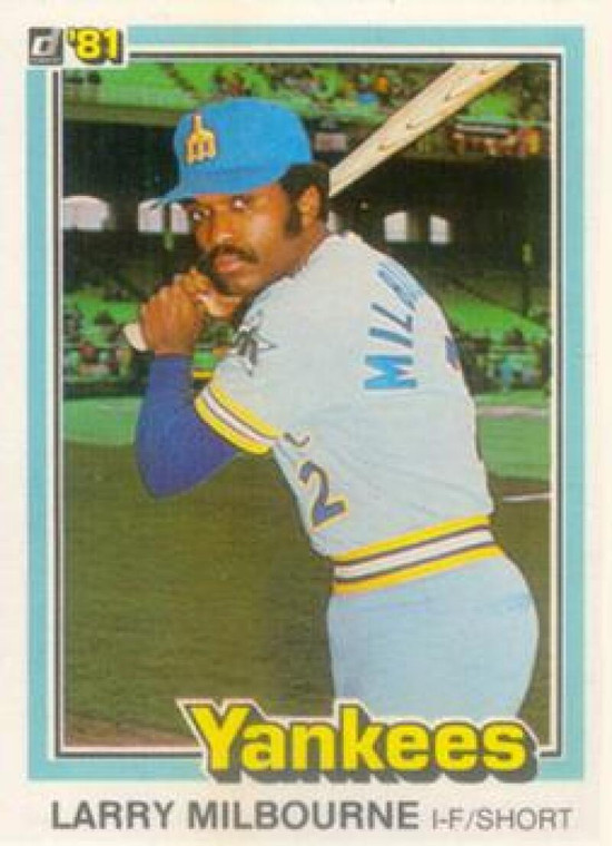 1981 Donruss #486 Larry Milbourne NM-MT New York Yankees 