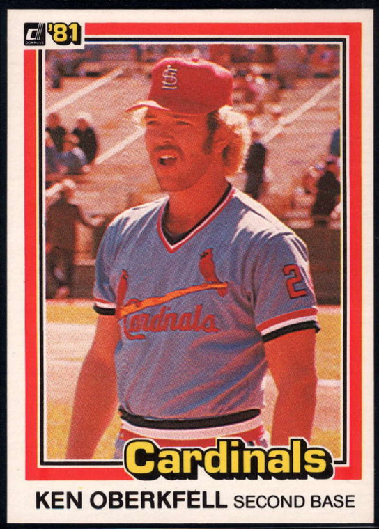 1981 Donruss #583 Ken Oberkfell NM-MT St. Louis Cardinals 