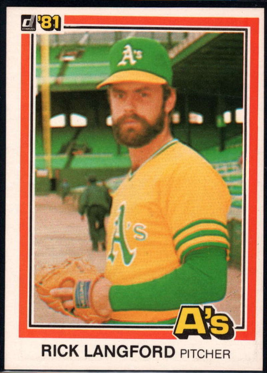 1981 Donruss #238 Rick Langford NM-MT Oakland Athletics 