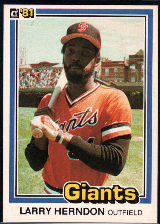 1981 Donruss #196 Larry Herndon NM-MT San Francisco Giants 