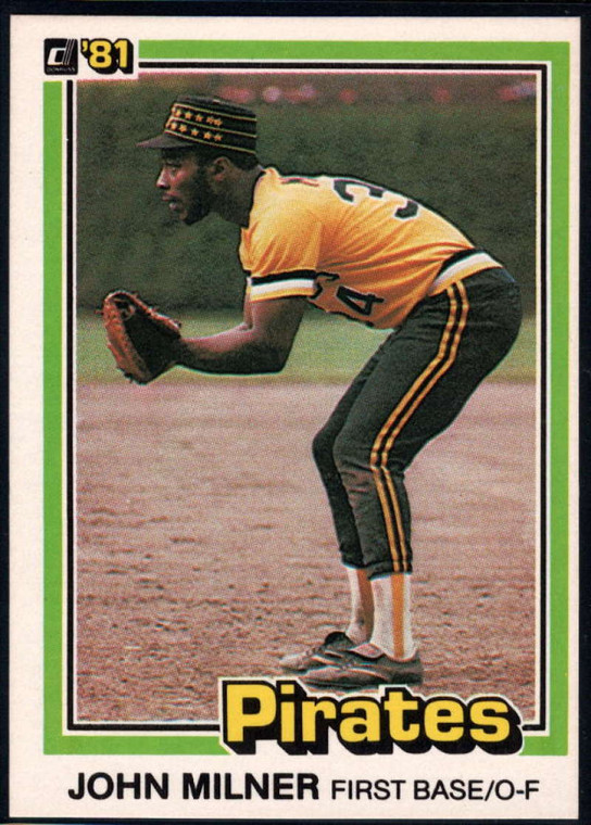 1981 Donruss #377 John Milner NM-MT Pittsburgh Pirates 