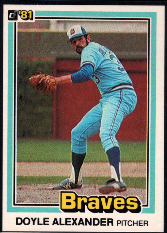 1981 Donruss #448 Doyle Alexander NM-MT Atlanta Braves 