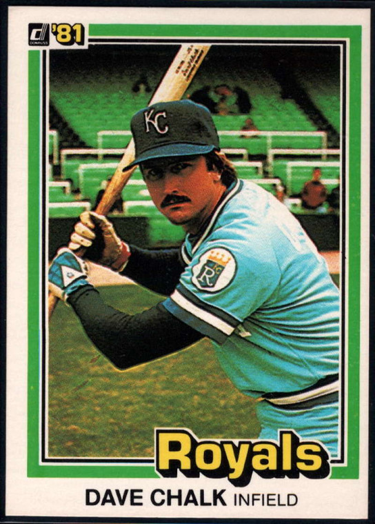 1981 Donruss #101 Dave Chalk NM-MT Kansas City Royals 