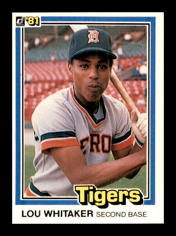 1981 Donruss #365 Lou Whitaker NM-MT Detroit Tigers 