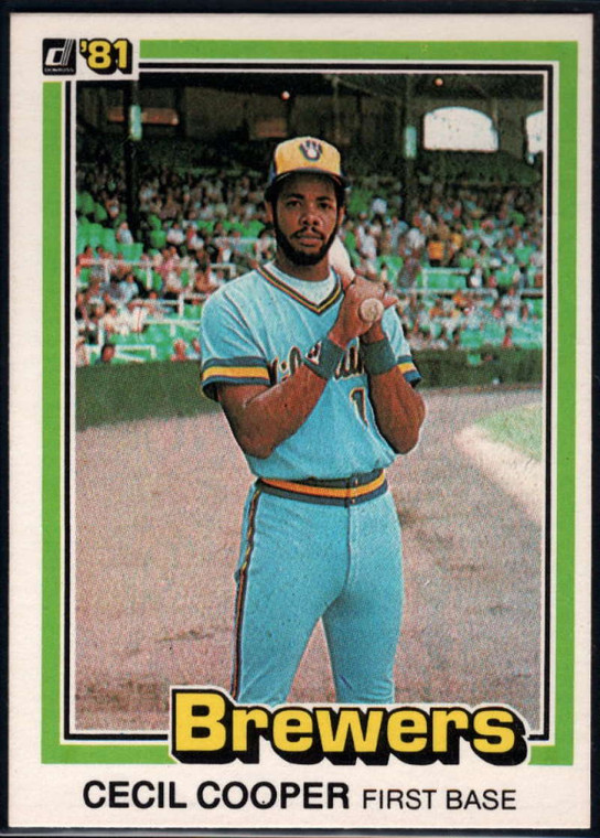 1981 Donruss #83 Cecil Cooper NM-MT Milwaukee Brewers 