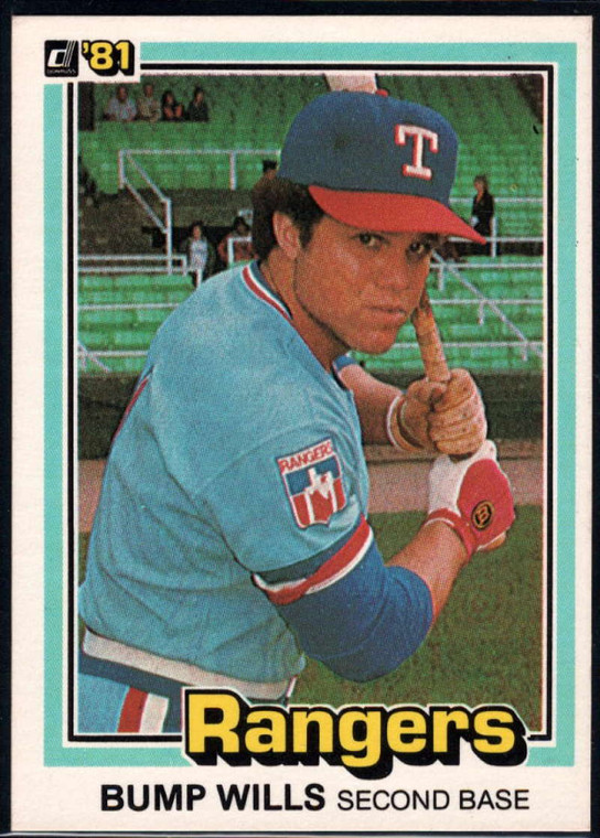 1981 Donruss #25 Bump Wills NM-MT Texas Rangers 