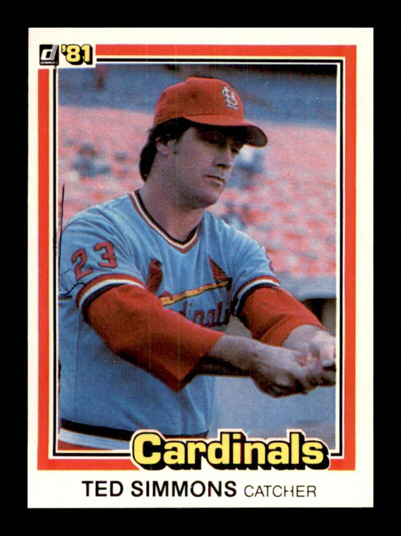1981 Donruss #308 Ted Simmons NM-MT St. Louis Cardinals 