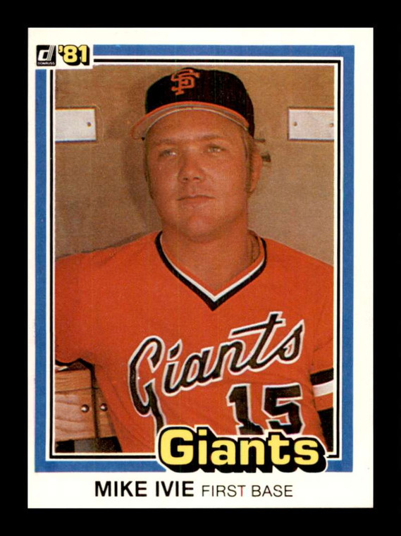 1981 Donruss #312 Mike Ivie NM-MT San Francisco Giants 