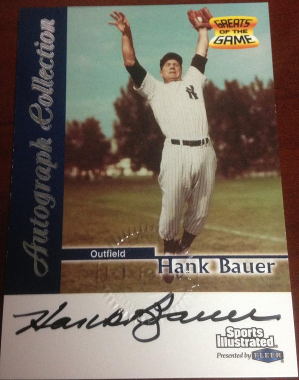 Hank Bauer Autographed 1999 Sports Illustrated Greats of The Game 