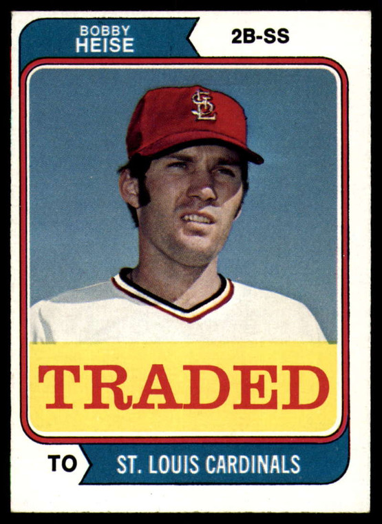 1974 Topps Traded #51T Bob Heise VG St. Louis Cardinals 