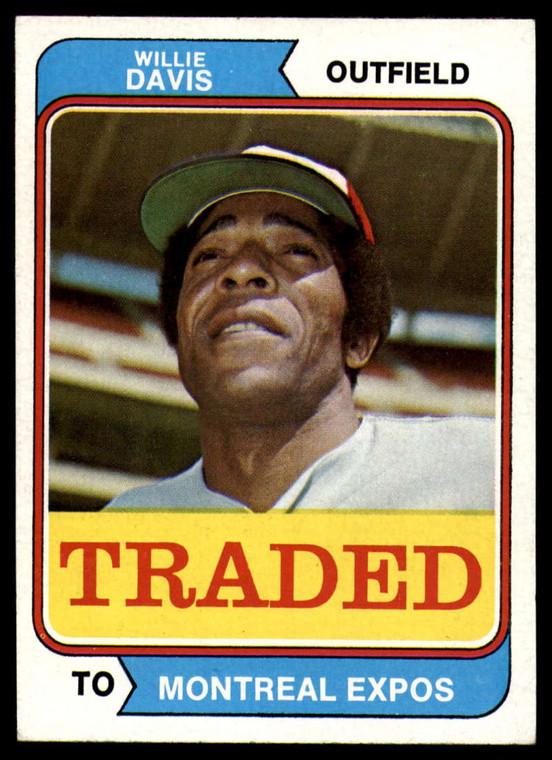 1974 Topps Traded #165T Willie Davis VG Montreal Expos 