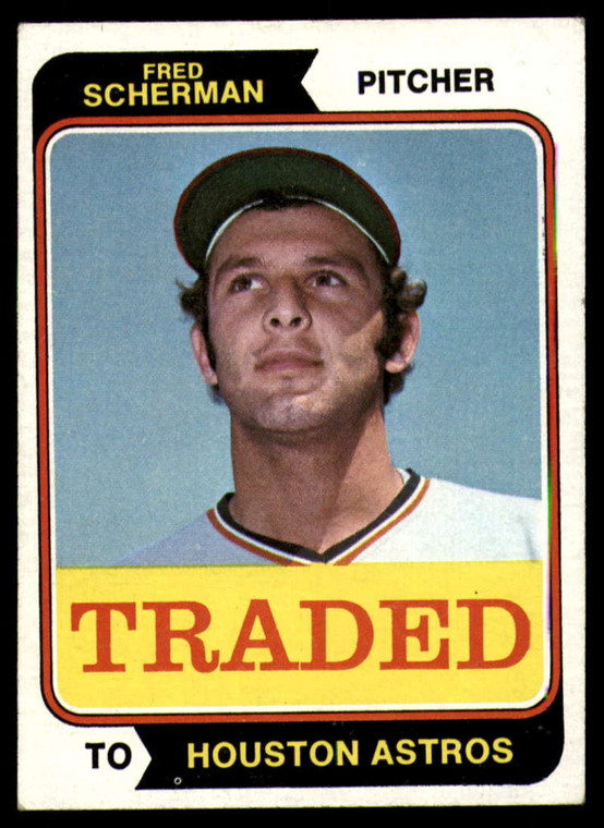 1974 Topps Traded #186T Fred Scherman VG Houston Astros 