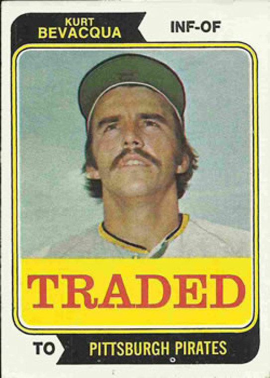 1974 Topps Traded #454T Kurt Bevacqua VG Pittsburgh Pirates 