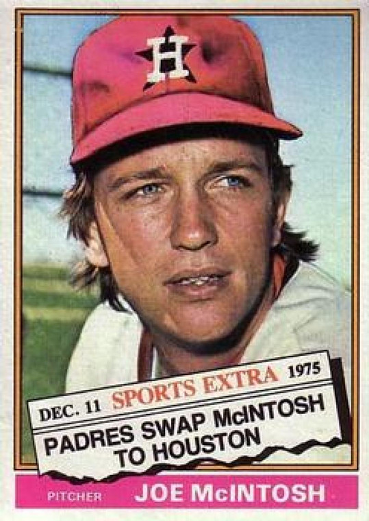 1976 Topps Traded #497T Joe McIntosh VG Houston Astros 