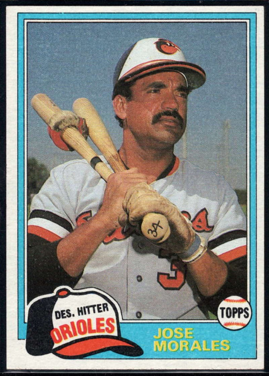 SOLD 94138 1981 Topps Traded #806 Jose Morales NM-MT Baltimore Orioles 