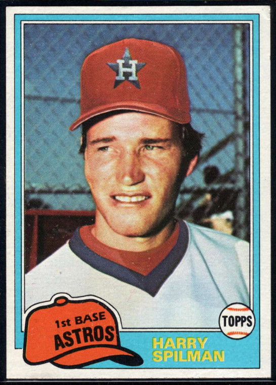 1981 Topps Traded #833 Harry Spilman NM-MT Houston Astros 
