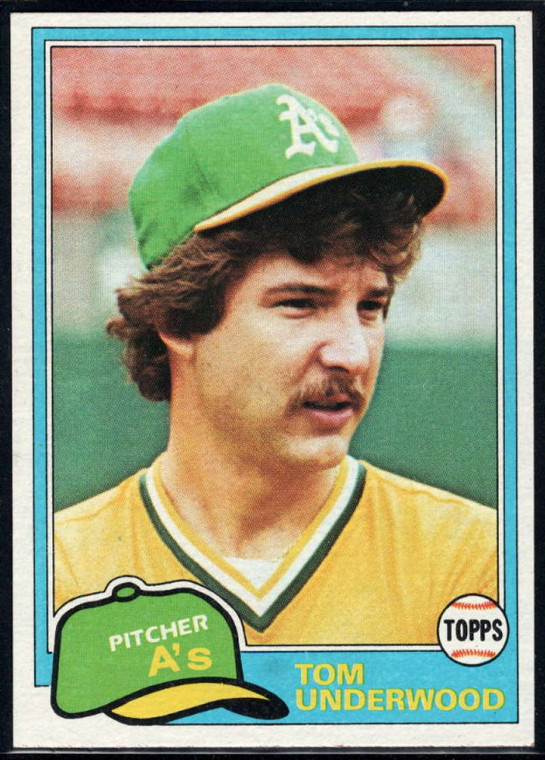 1981 Topps Traded #846 Tom Underwood NM-MT Oakland Athletics 