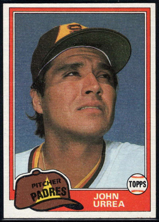 1981 Topps Traded #847 John Urrea NM-MT San Diego Padres 