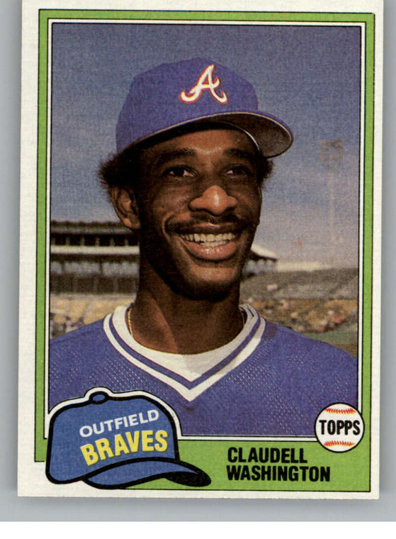 1981 Topps Traded #854 Claudell Washington NM-MT Atlanta Braves 