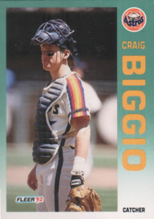 1992 Fleer #426 Craig Biggio VG Houston Astros 