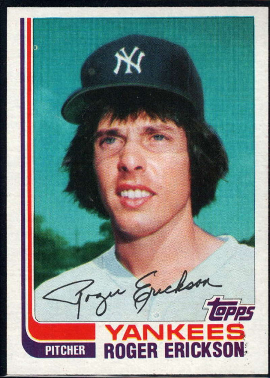 1982 Topps Traded #30T Roger Erickson VG New York Yankees 