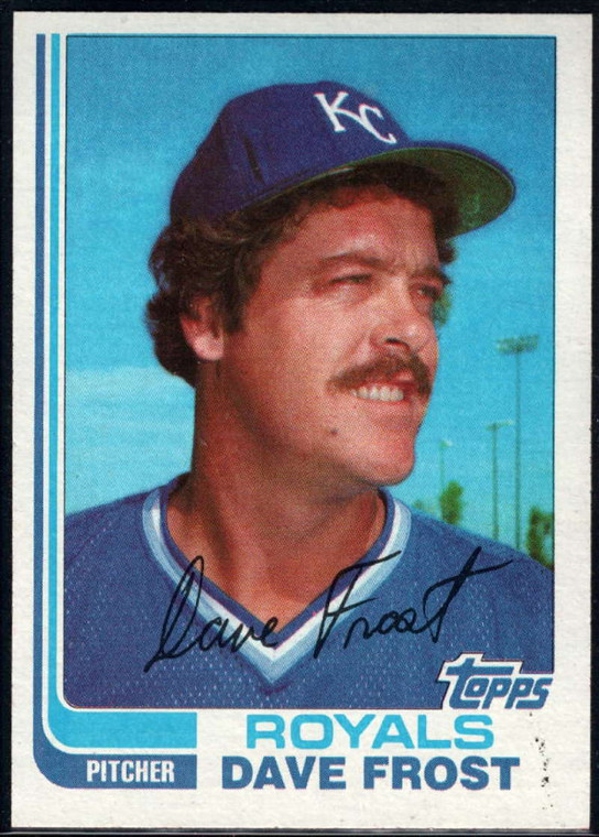 1982 Topps Traded #37T Dave Frost VG Kansas City Royals 