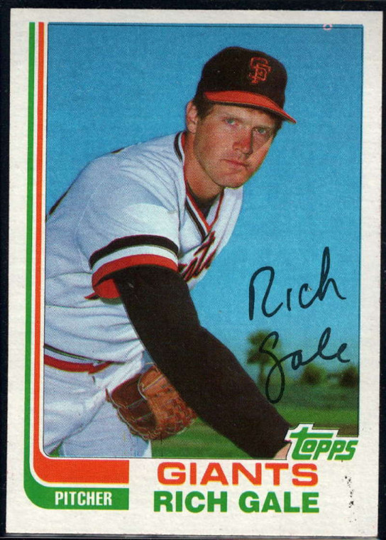 1982 Topps Traded #38T Rich Gale VG San Francisco Giants 