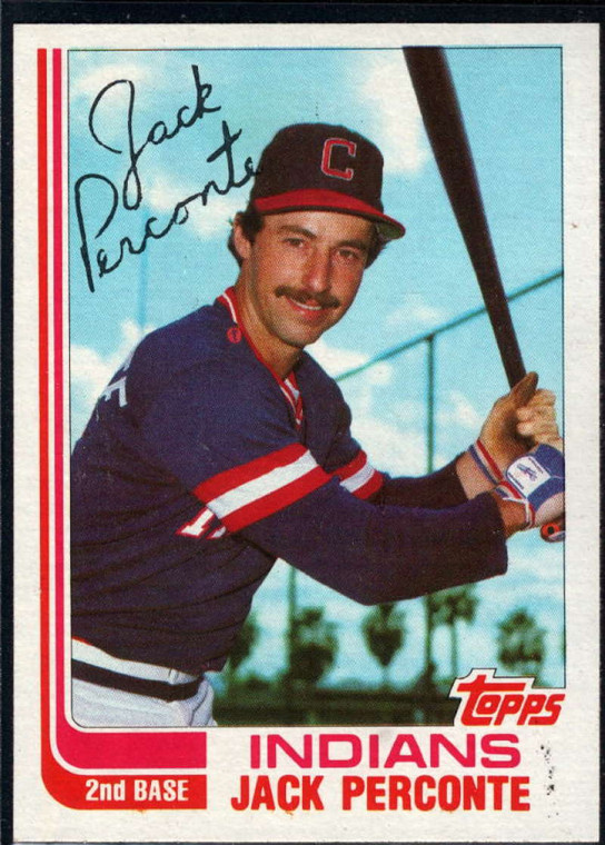 1982 Topps Traded #87T Jack Perconte VG Cleveland Indians 