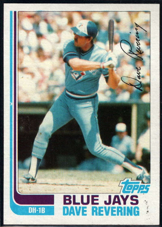 1982 Topps Traded #97T Dave Revering VG Toronto Blue Jays 