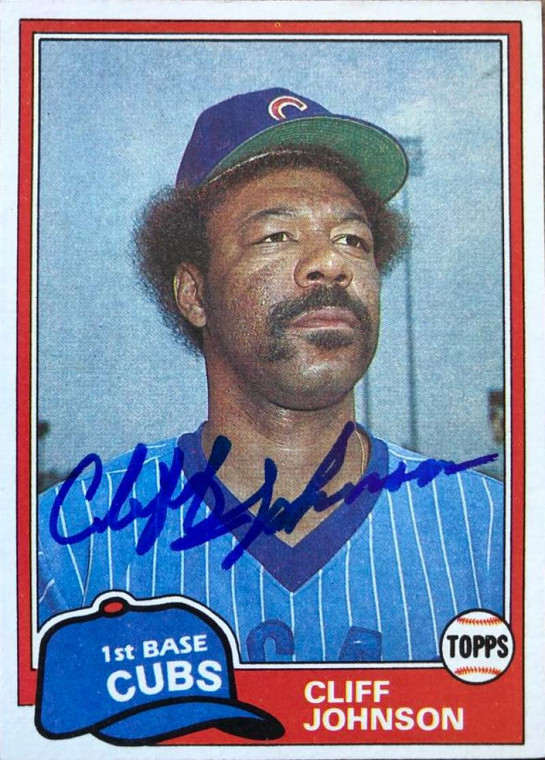 Cliff Johnson Autographed 1981 Topps #17