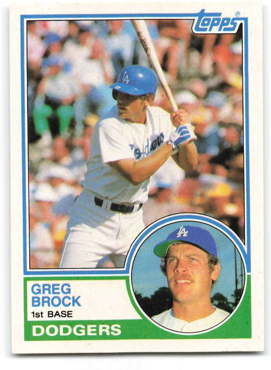 1983 Topps Traded #14T Greg Brock VG RC Rookie Los Angeles Dodgers 