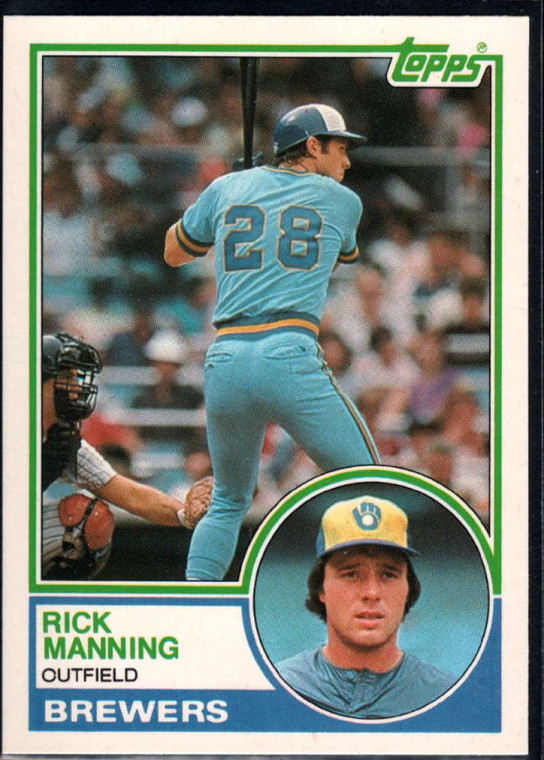 1983 Topps Traded #65T Rick Manning VG Milwaukee Brewers 