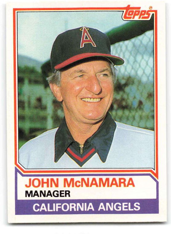 1983 Topps Traded #70T John McNamara MG VG California Angels 