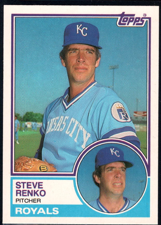 1983 Topps Traded #95T Steve Renko VG Kansas City Royals 