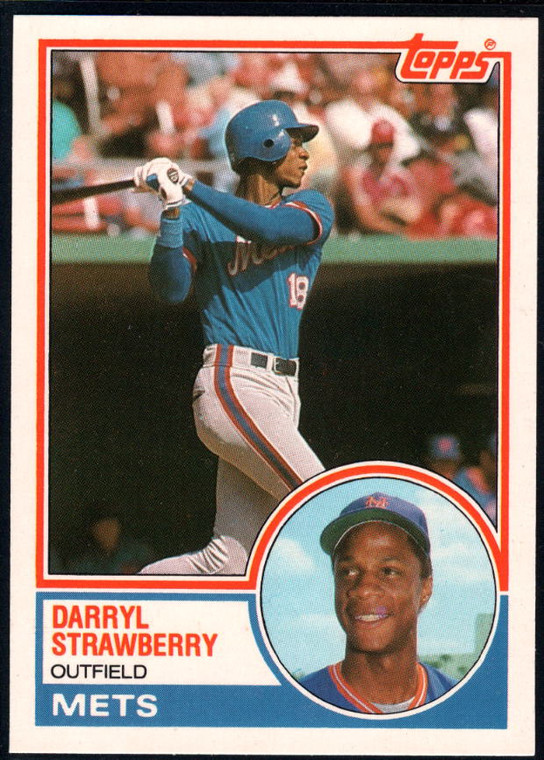 SOLD 33214 1983 Topps Traded #108T Darryl Strawberry VG RC Rookie New York Mets 