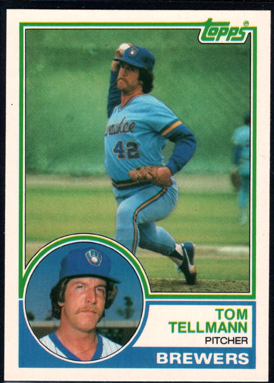 1983 Topps Traded #109T Tom Tellmann VG Milwaukee Brewers 