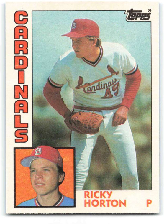 1984 Topps Traded #52T Ricky Horton VG RC Rookie St. Louis Cardinals 