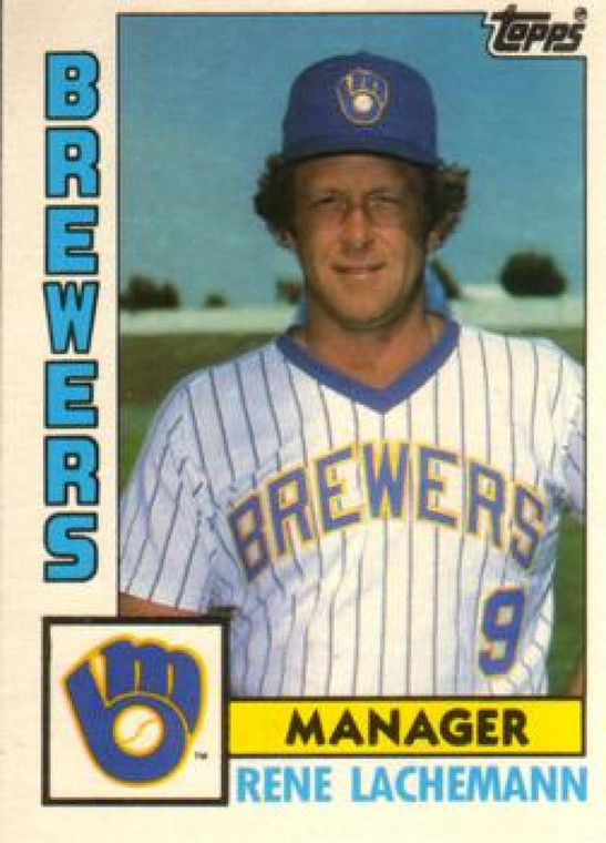 1984 Topps Traded #67T Rene Lachemann MG VG Milwaukee Brewers 