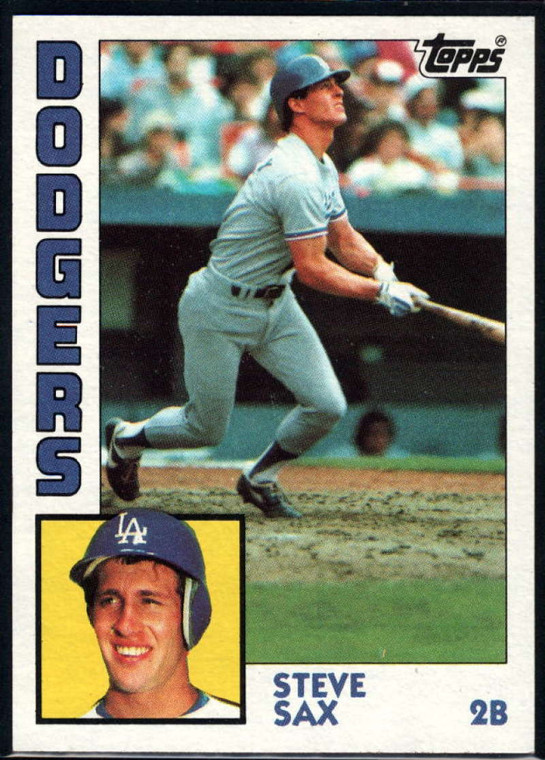 1984 Topps #610 Steve Sax VG Los Angeles Dodgers 