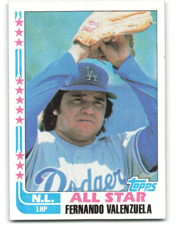 1982 Topps #345 Fernando Valenzuela AS VG Los Angeles Dodgers 