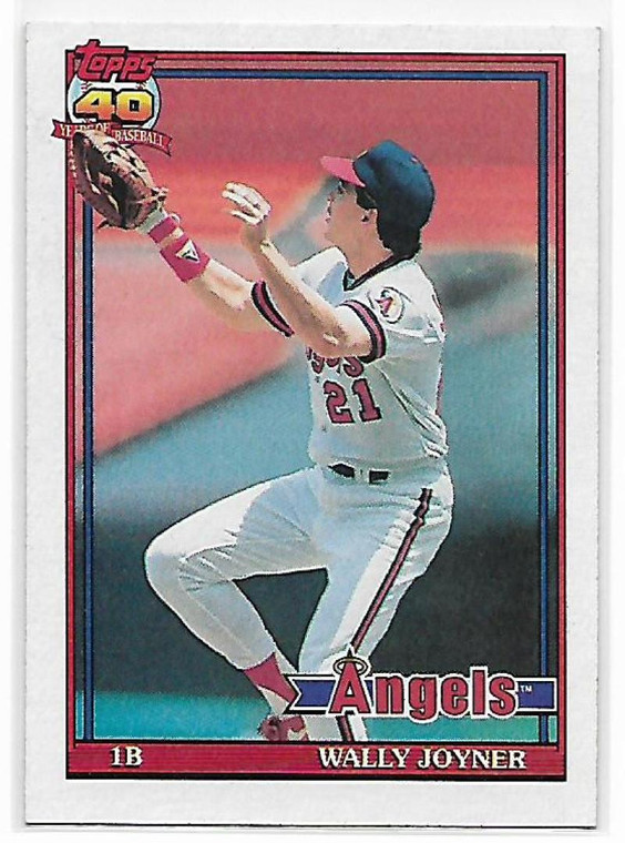 1991 Topps #195 Wally Joyner VG California Angels 