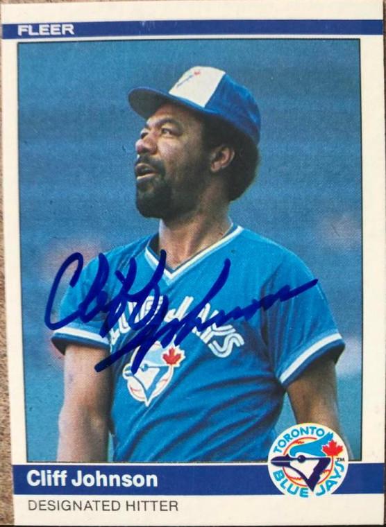 Cliff Johnson Autographed 1984 Fleer #159