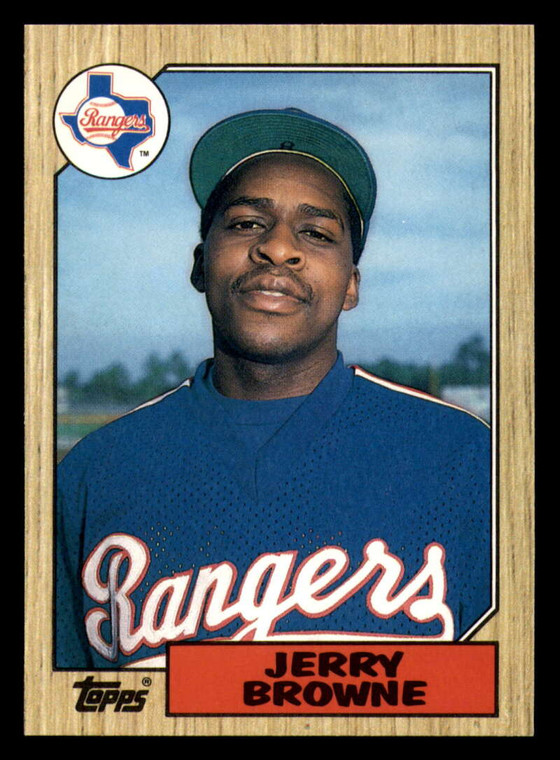 1987 Topps Traded #11T Jerry Browne NM-MT RC Rookie Texas Rangers 