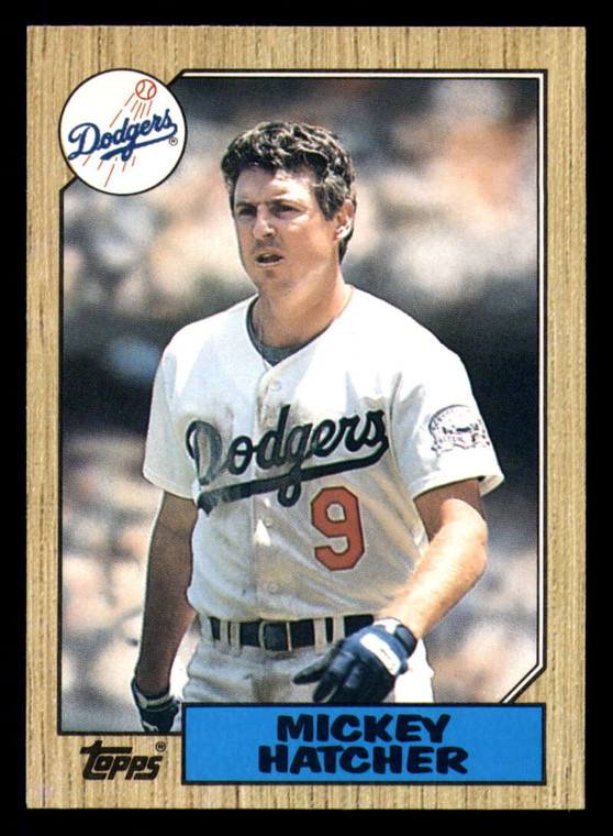 1987 Topps Traded #43T Mickey Hatcher NM-MT Los Angeles Dodgers 