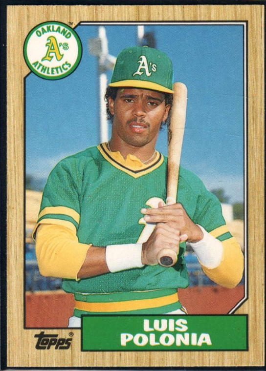 1987 Topps Traded #96T Luis Polonia NM-MT RC Rookie Oakland Athletics 