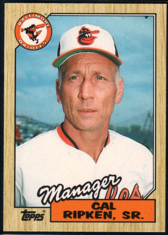 1987 Topps Traded #102T Cal Ripken Sr. MG NM-MT Baltimore Orioles 