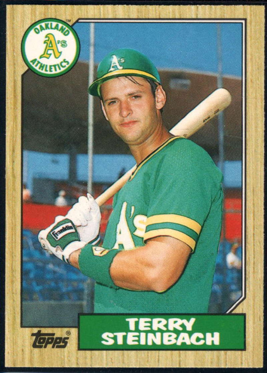 1987 Topps Traded #117T Terry Steinbach NM-MT RC Rookie Oakland Athletics 