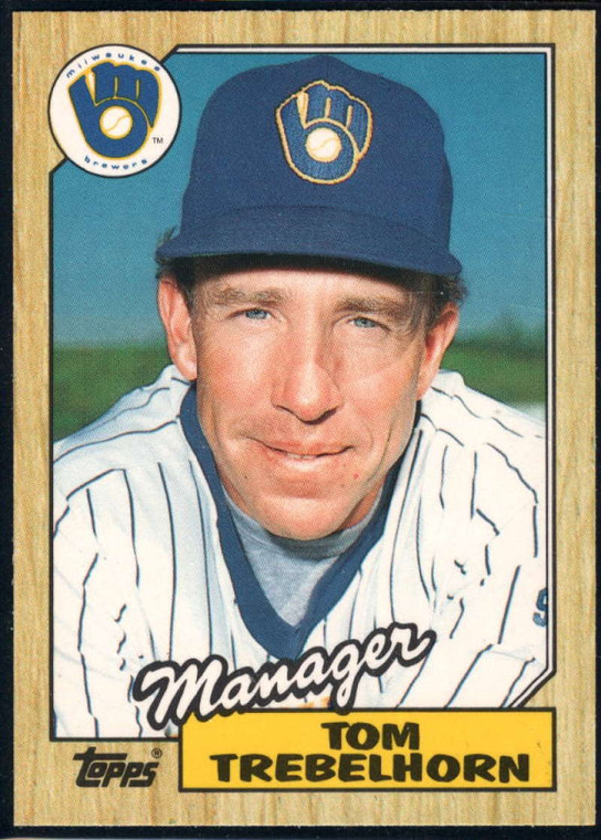 1987 Topps Traded #121T Tom Trebelhorn MG NM-MT Milwaukee Brewers 