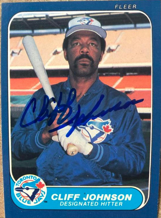 Cliff Johnson Autographed 1986 Fleer #62