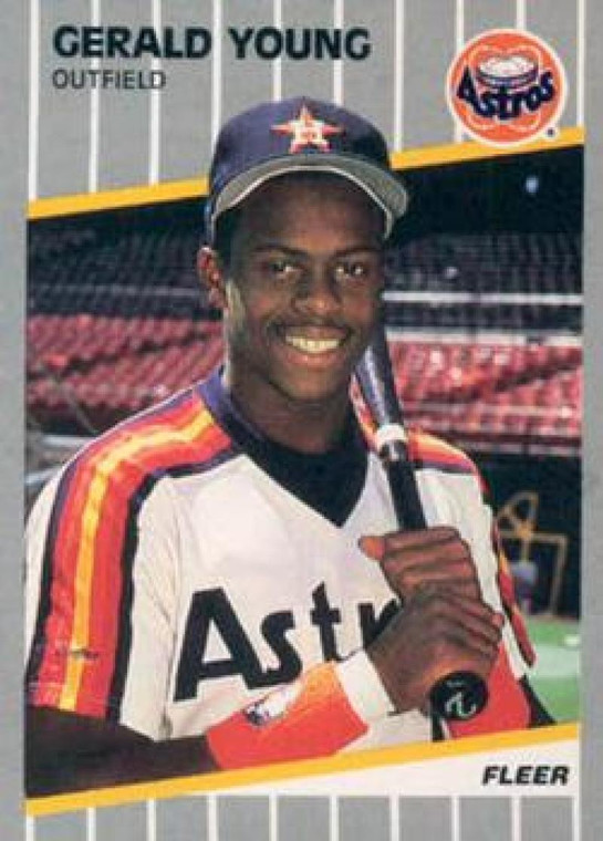 1989 Fleer #370 Gerald Young VG Houston Astros 